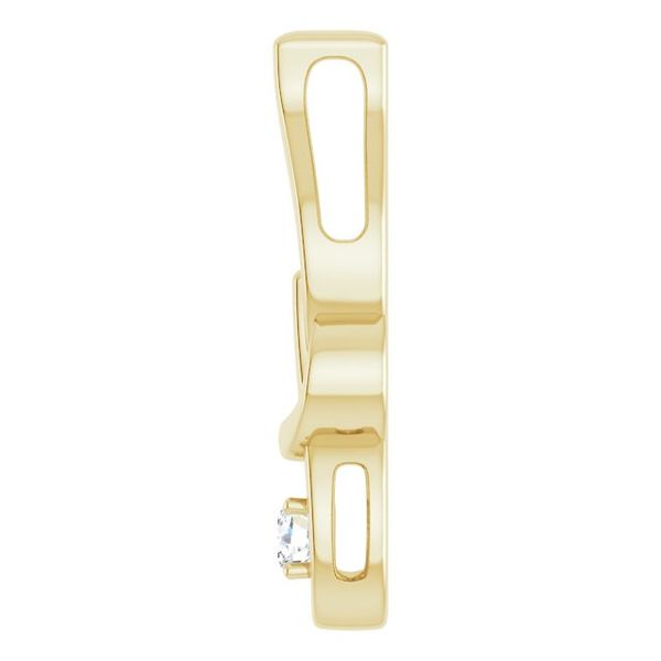 Solitaire Freeform Pendant - Image 3