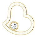 Bezel-Set Heart Pendant