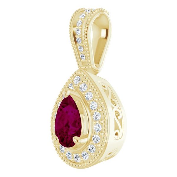 Halo-Style Vintage-Inspired Pendant - Image 2