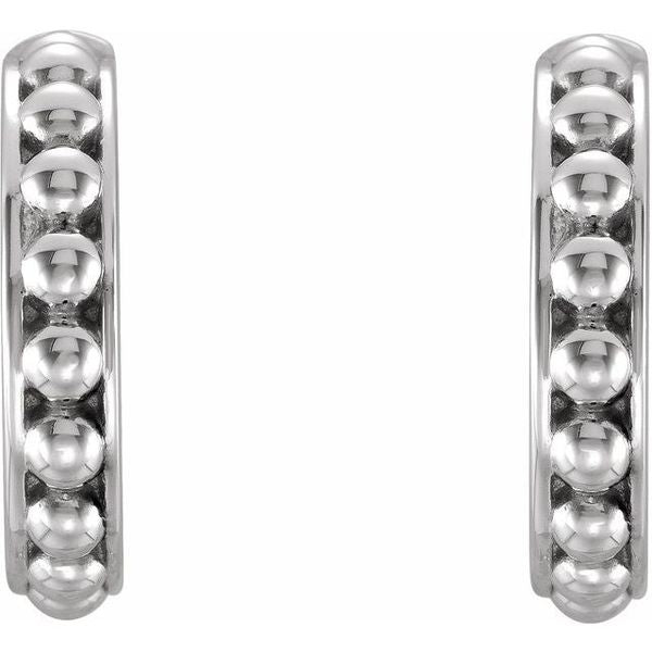 Beaded Hoop Earrings - Image 2