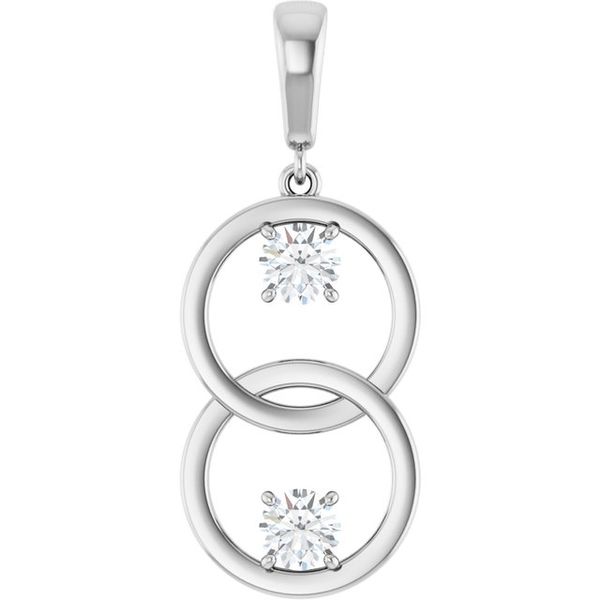 Two-Stone Circle Pendant