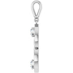 Two-Stone Circle Pendant - Image 3