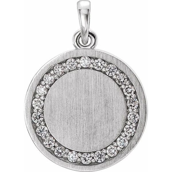 Engravable Halo-Style Necklace