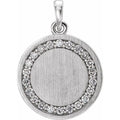 Engravable Halo-Style Necklace