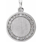 Engravable Halo-Style Necklace