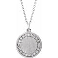 Engravable Halo-Style Necklace