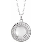 Engravable Halo-Style Necklace - Image 4