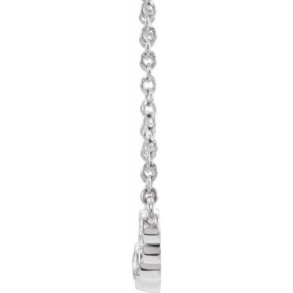 Graduated Bezel-Set Necklace - Image 2