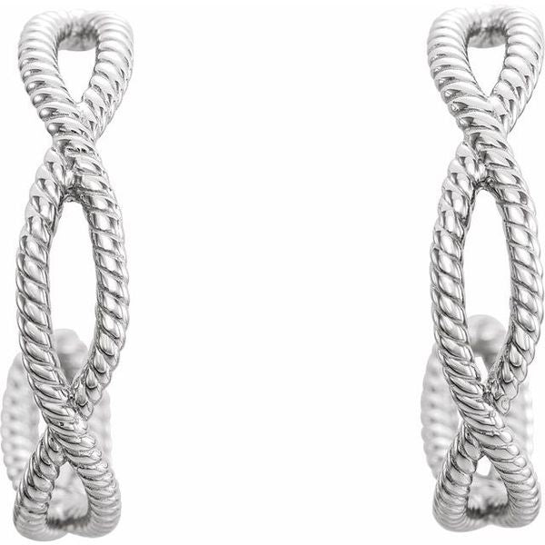 Rope Hoop Earrings - Image 2