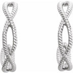 Rope Hoop Earrings - Image 2