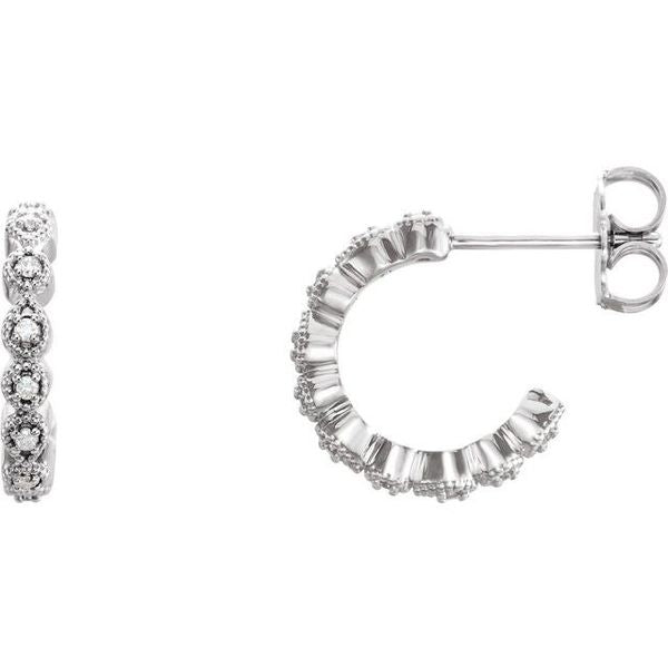 Accented Hoop Earrings