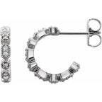 Accented Hoop Earrings