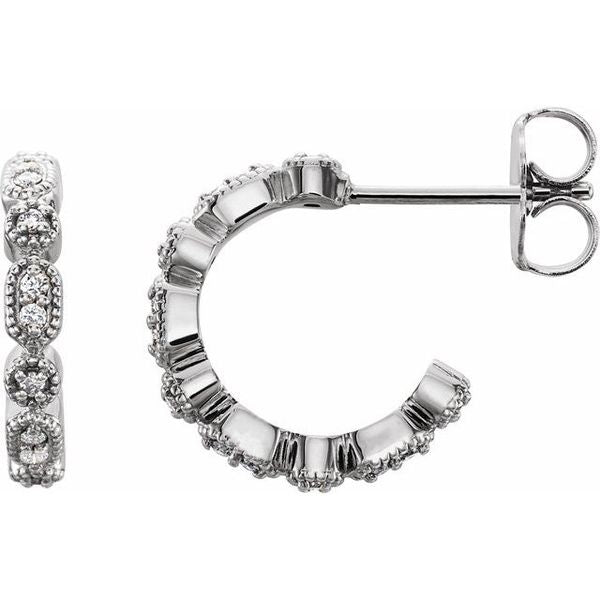 Accented Hoop Earrings