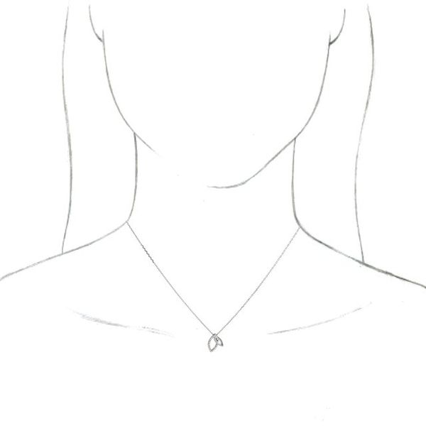 Double Leaf Necklace - Image 3