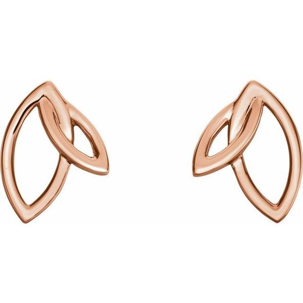 Double Leaf Earrings - Image 2