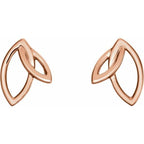 Double Leaf Earrings - Image 2