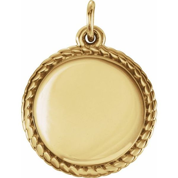 Engravable Rope Pendant