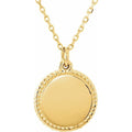 Engravable Rope Necklace