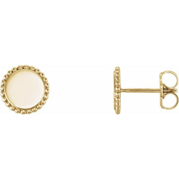 Engravable Beaded Earrings