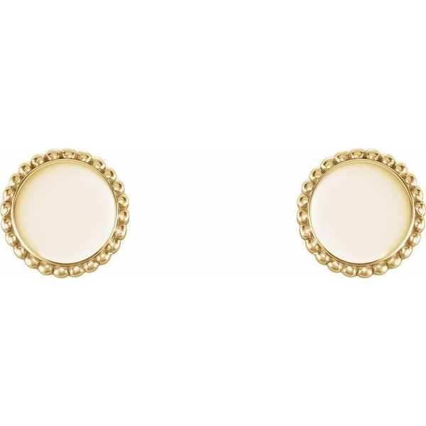 Engravable Beaded Earrings - Image 2