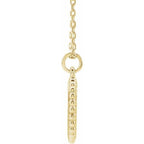 Engravable Beaded Disc Necklace or Charm/Pendant - Image 2