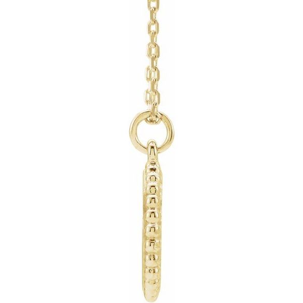 Engravable Beaded Disc Necklace or Charm/Pendant - Image 2