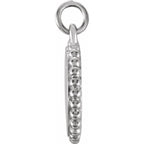 Engravable Beaded Disc Necklace or Charm/Pendant - Image 5