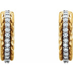 Accented Rope Hoop Earrings - Image 2