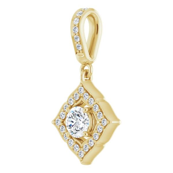 Halo-Style Clover Pendant - Image 2