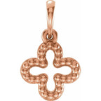 Beaded Clover Pendant