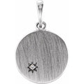 Engravable Starburst Pendant