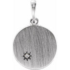 Engravable Starburst Pendant