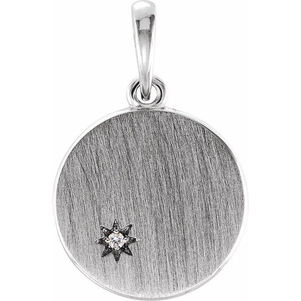 Engravable Starburst Pendant