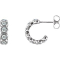 Accented Hoop Earrings