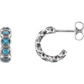 Accented Hoop Earrings