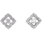 Halo-Style Clover Earrings - Image 2