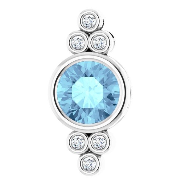 Bezel-Set Accented Pendant
