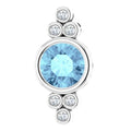 Bezel-Set Accented Pendant