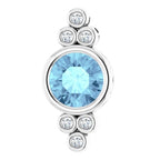 Bezel-Set Accented Pendant