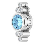 Bezel-Set Accented Pendant - Image 2