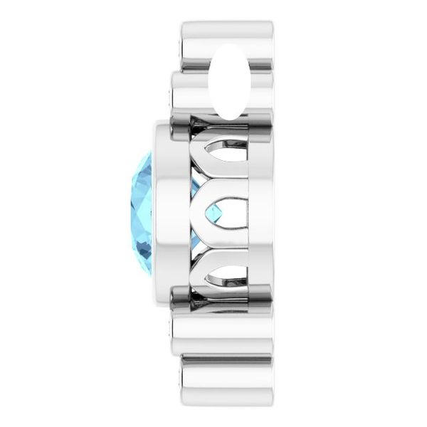 Bezel-Set Accented Pendant - Image 3