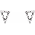 Beaded Triangle Earrings - Image 2