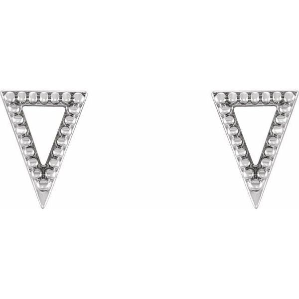 Beaded Triangle Earrings - Image 2