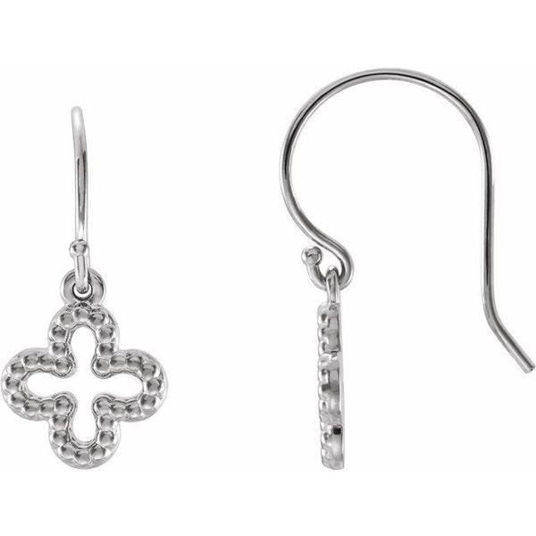 Beaded Clover Earrings