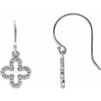 Beaded Clover Earrings