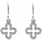 Beaded Clover Earrings - Image 2