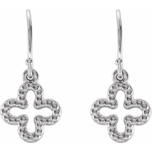 Beaded Clover Earrings - Image 2