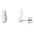 Accented Pearl Ear Climbers