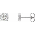 Square Cluster Earrings