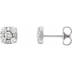 Square Cluster Earrings
